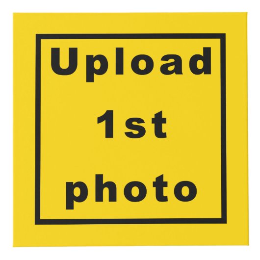 Vijf foto's op gele fotokubus (Voorkant)