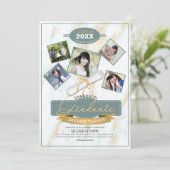 Vijf Foto's op Marmer Afstuderen ID892 Kaart (Staand voorkant)