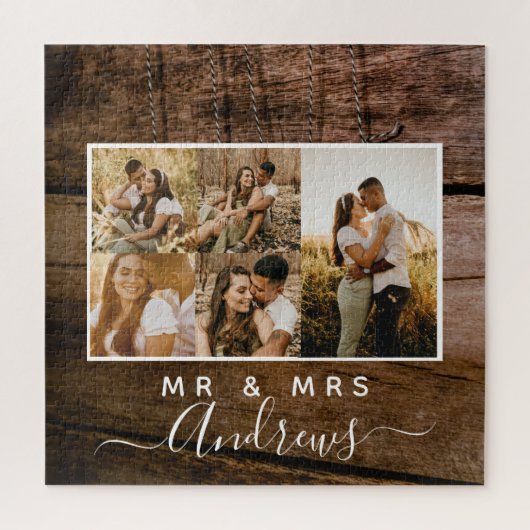 Vijf foto's van het roomkoppel puzzel legpuzzel (Verticaal)