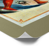 Vijf Franse Clowns  illustratie Poster (Hoek)