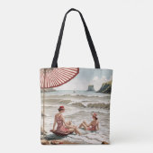 Vijf gaan naar de zee tote bag (Achterkant)
