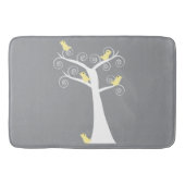 Vijf gele vogels in een boom badmat (Voorkant)