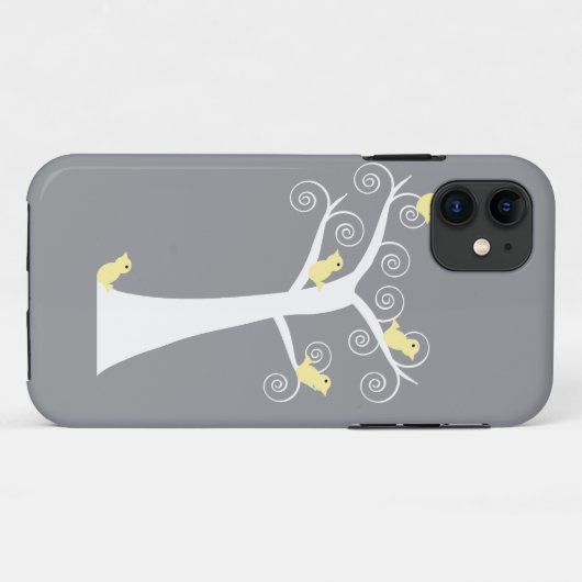 Vijf gele vogels in een Hoesje (Achterkant (horizontaal))