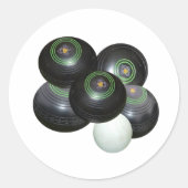 Vijf gestapelde graskantines, Stickers (Voorkant)