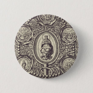 Vijf glorieuze mysteries ronde button 5,7 cm