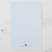 Vijf gouden kerstballen - blauw schrijven (Achterkant)