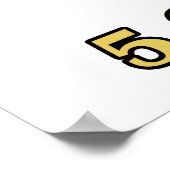 vijf gouden ringen 5e vijfde kerstdag poster (Hoek)