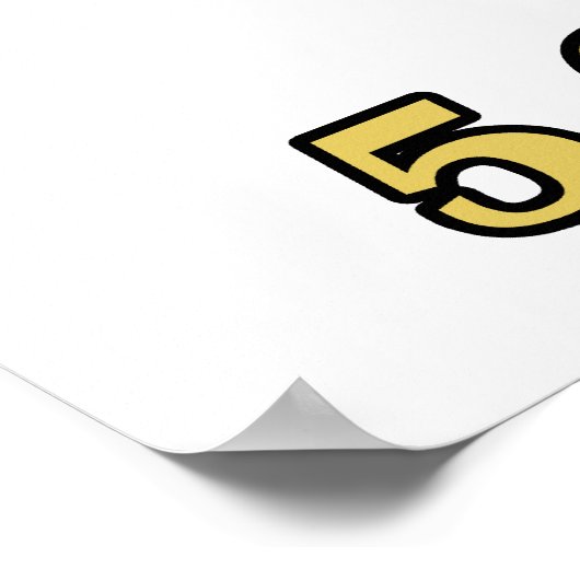 vijf gouden ringen 5e vijfde kerstdag poster (Hoek)