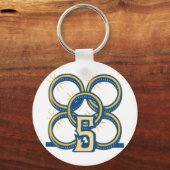 Vijf gouden ringen! sleutelhanger (Voorkant)