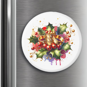 Vijf gouden ringen   Twaalf dagen Kerst Magneet