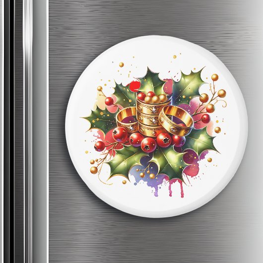 Vijf gouden ringen | Twaalf dagen Kerst Magneet