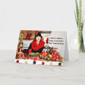 "Vijf Gouden Ringen… u kunnen de Patrijs " houden Feestdagen Kaart (Voorkant)