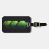 Vijf groene appels bagagelabel (Voorkant horizontaal)