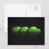 Vijf groene appels briefkaart (Voorkant / Achterkant)