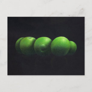 Vijf groene appels briefkaart