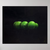 Vijf groene appels poster (Voorkant)