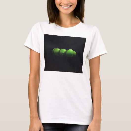 Vijf groene appels t-shirt (Voorkant)