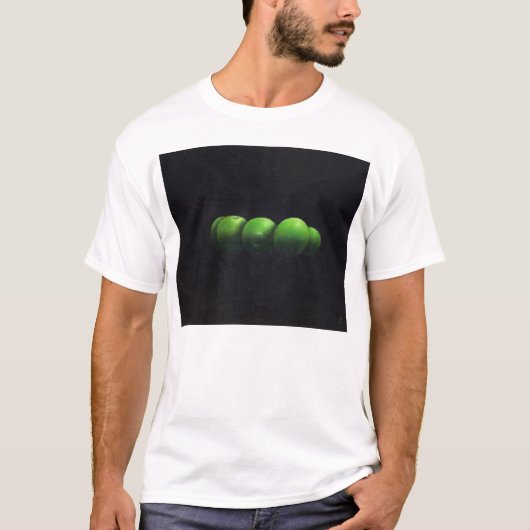 Vijf groene appels t-shirt (Voorkant)