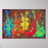 VIJF GUITARS POSTER (Voorkant)