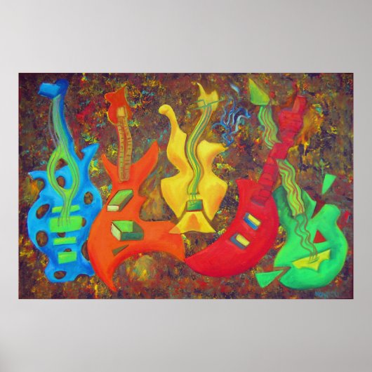 VIJF GUITARS POSTER (Voorkant)