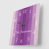 Vijf hades van Paars, klok, persoonlijk Vierkante Klok (Hoek)