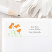 Vijf handgeschreven Californische papies Etiket (Insitu)