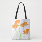 Vijf handgeschreven Californische papies Tote Bag (Voorkant)