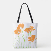 Vijf handgeschreven Californische papies Tote Bag (Achterkant)