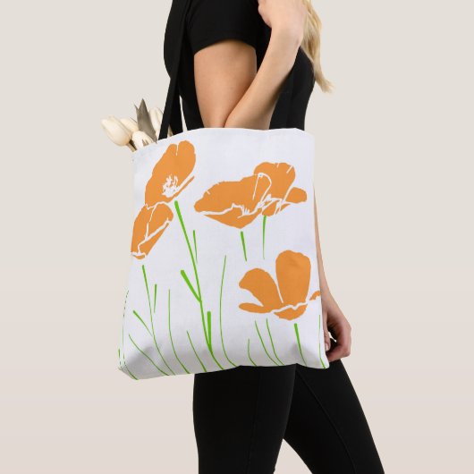 Vijf handgeschreven Californische papies Tote Bag (Dichtbij)