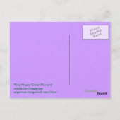Vijf Happy Green Flowers Briefkaart (Achterkant)