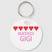 Vijf hart Gigi Sleutelhanger (Voorkant)