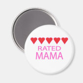 Vijf hart mama magneet (Voorkant / Achterkant)