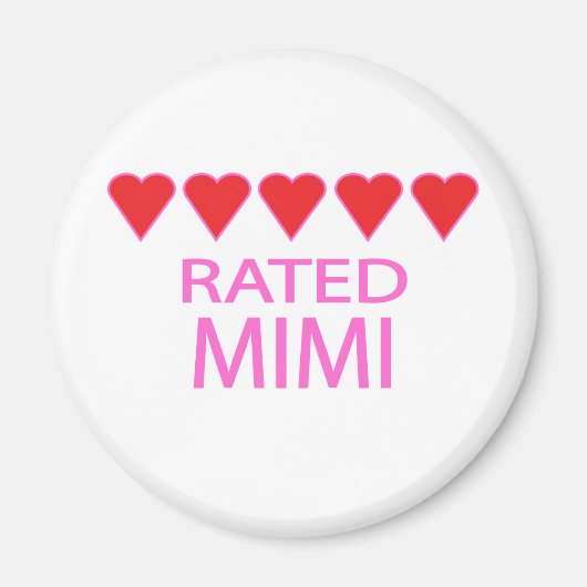 Vijf hart Mimi Magneet (Voorkant)