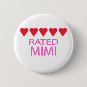 Vijf Hart Mimi Ronde Button 5,7 Cm