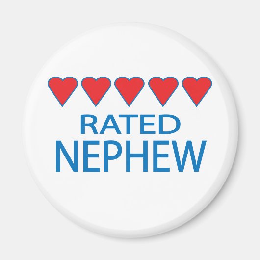 Vijf hart Nephew Magneet (Voorkant)