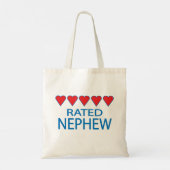 Vijf hart Nephew Tote Bag (Achterkant)