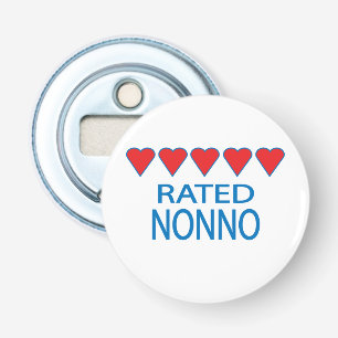 Vijf hart nonno button flesopener