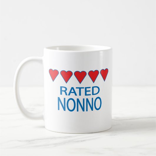 Vijf hart nonno koffiemok (Links)