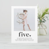 Vijf hart - vierkant fotogesprek op zaterdag kaart (Staand voorkant)