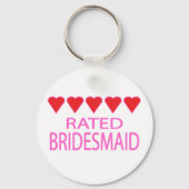 Vijf hartbridesmaïde sleutelhanger (Voorkant)