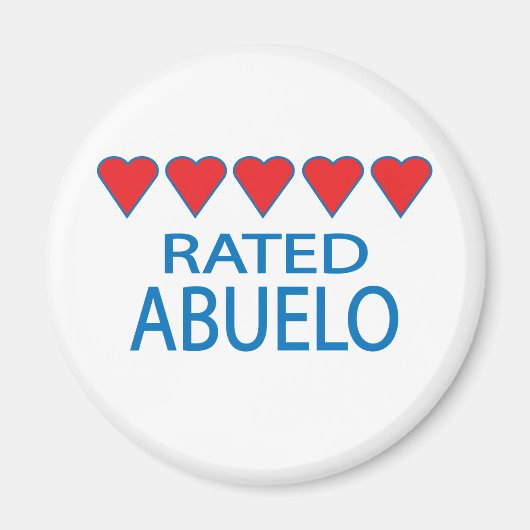 Vijf hartelabels magneet (Voorkant)