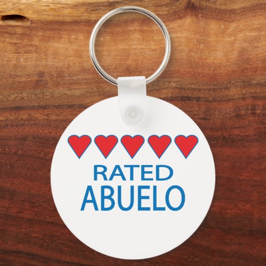 Vijf hartelabels sleutelhanger (Voorkant)