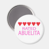 Vijf harten Abuelita Magneet (Voorkant / Achterkant)