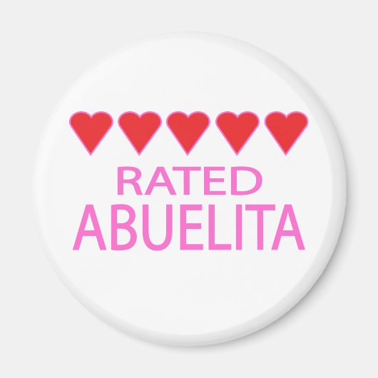 Vijf harten Abuelita Magneet (Voorkant)