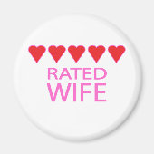 Vijf hartenvrouw magneet (Voorkant)