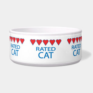 Vijf hartkat Bowl Voerbakje