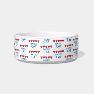 Vijf hartkat voerbakje