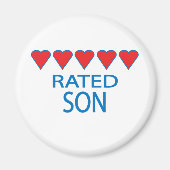 Vijf hartstip magneet (Voorkant)