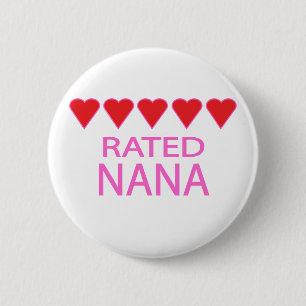 Vijf hartstuk Nana Ronde Button 5,7 Cm