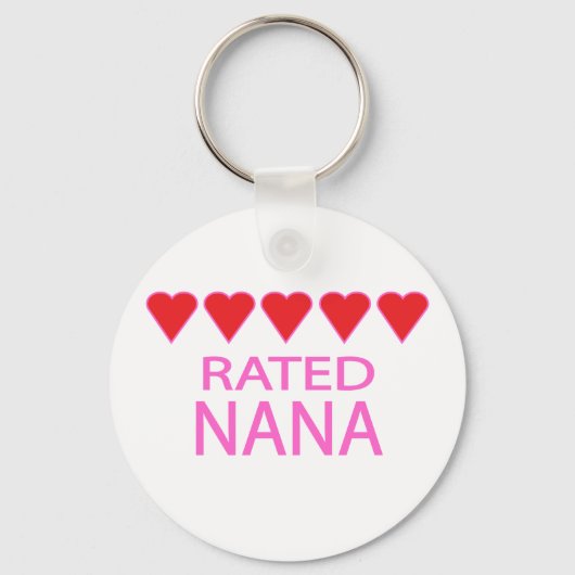 Vijf hartstuk Nana Sleutelhanger (Voorkant)